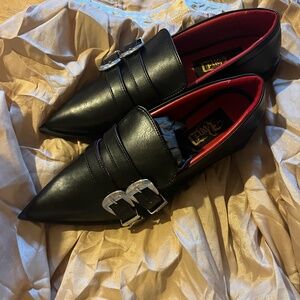 Kat Von D Bathory Flats Goth Winklepickers 8 7.5 New